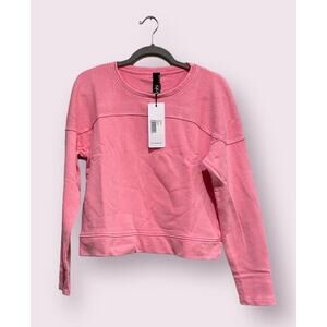Bobi Daiquiris Pink Long Sleeve Sweatshirt SMALL 100% Cotton - 23